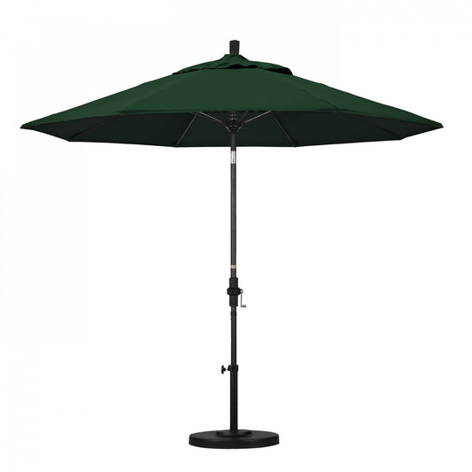 California Umbrella - 9' - Patio Umbrella Umbrella - Aluminum Pole - Forest Green - Sunbrella - GSCUF908705-5446