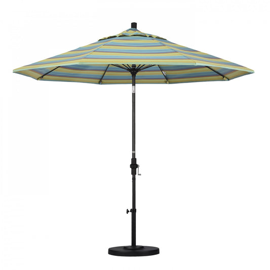California Umbrella - 9' - Patio Umbrella Umbrella - Aluminum Pole - Astoria Lagoon - Sunbrella - GSCUF908705-56096