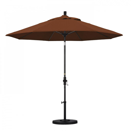 California Umbrella - 9' - Patio Umbrella Umbrella - Aluminum Pole - Terracotta - Olefin - GSCUF908705-F69