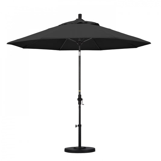 California Umbrella - 9' - Patio Umbrella Umbrella - Aluminum Pole - Black - Pacifica - GSCUF908705-SA08