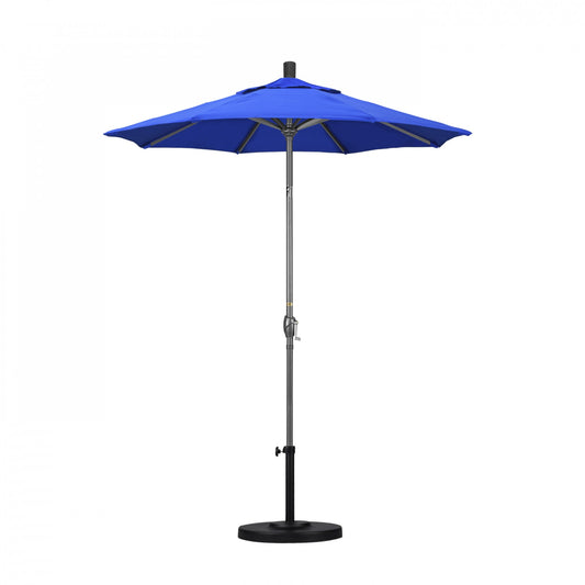 California Umbrella - 6' - Patio Umbrella Umbrella - Aluminum Pole - Pacific Blue - Sunbrella - GSPT608010-5401