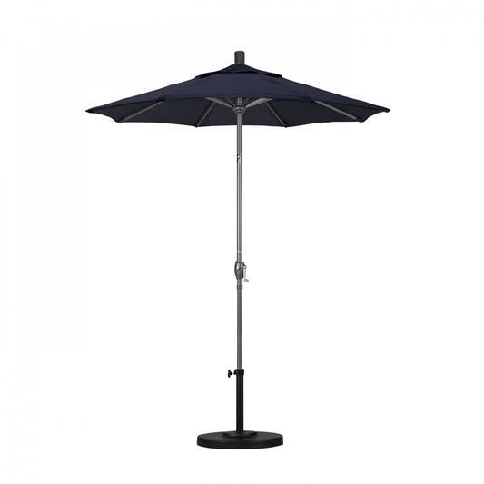California Umbrella - 6' - Patio Umbrella Umbrella - Aluminum Pole - Navy - Sunbrella - GSPT608010-5439