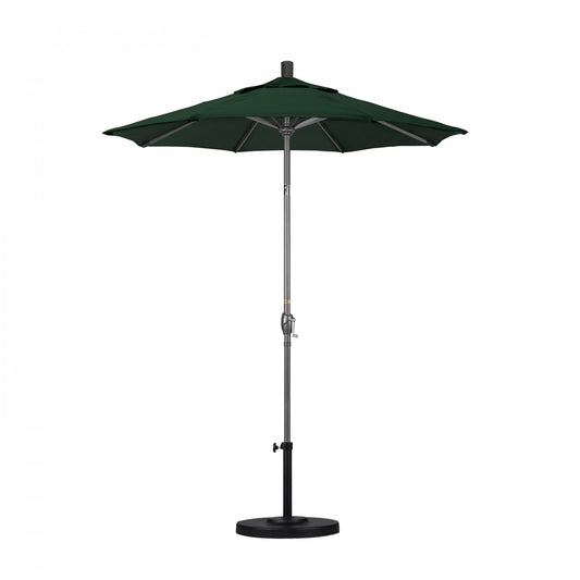 California Umbrella - 6' - Patio Umbrella Umbrella - Aluminum Pole - Forest Green - Sunbrella - GSPT608010-5446