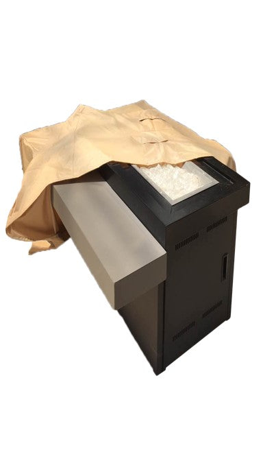 Hiland Heavy Duty Waterproof Two Tiered Fire Pit Cover | HVD-RFP-CVR