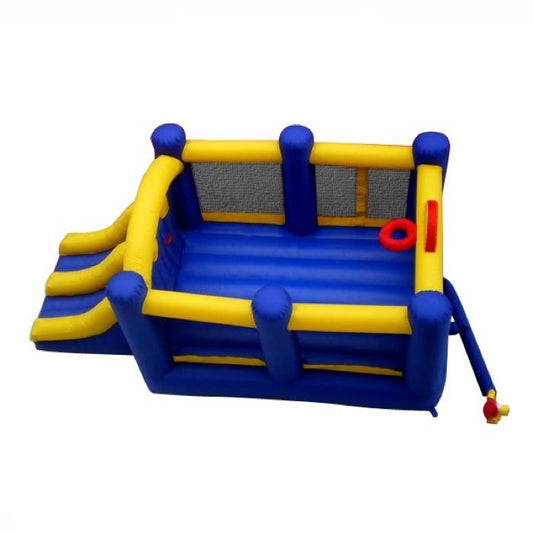 Island Hopper Bounce Houses - Racing Slide and Slam Recreational Bounce House 15'(L) X 8' (W) X 7'(H) - RACSLDSLM