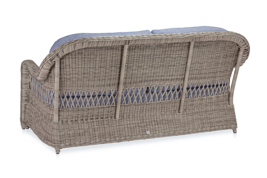 CO9 Design - Julia Vinyl Wicker Sofa with Sky or Dune Cushions