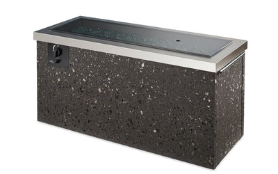 Outdoor Greatroom - Stainless Steel Key Largo Linear Gas Fire Pit Table w/Direct Spark Ignition (LP) - KL1242SDSILP