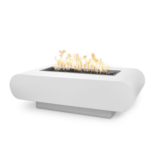 The Outdoor Plus - 84" La Jolla Rectangle Powder Coated Fire Pit - OPT-LAJPC84