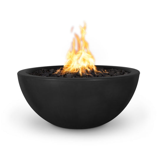 The Outdoor Plus - Luna 38" Concrete Match Lit Fire Pit - OPT-LUN38