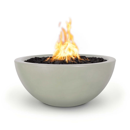 The Outdoor Plus - Luna 38" Concrete Match Lit Fire Pit - OPT-LUN38