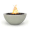 The Outdoor Plus - Luna 38" Concrete Match Lit Fire Pit - OPT-LUN38