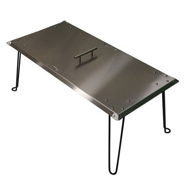 Heat Warden Rectangle Fire Pit Heat Deflector in Stainless Steel | MB-8KKX-W5TG
