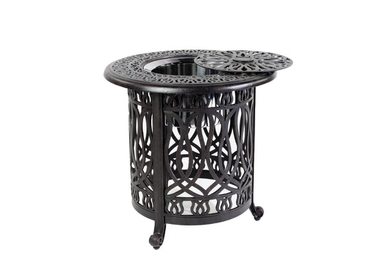 Lawton Casual Comfort - 21" Round Multi-Purpose Accent Table Signature (W/ Ice Bucket Included)