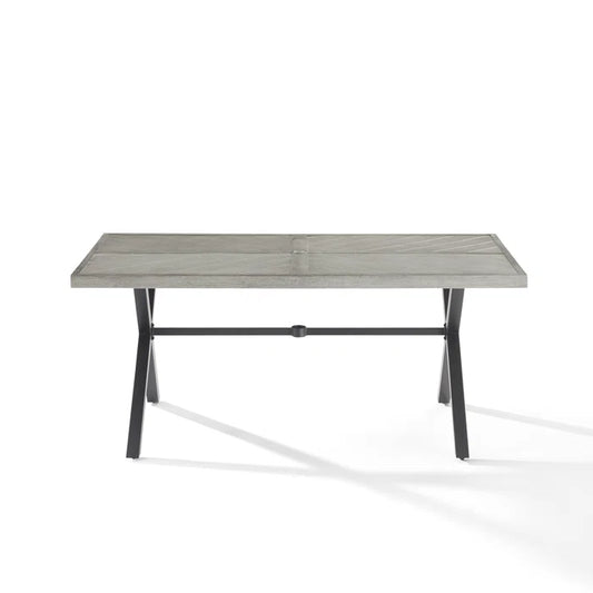 Crosley Furniture - Otto Outdoor Metal Dining Table Gray/Matte Black