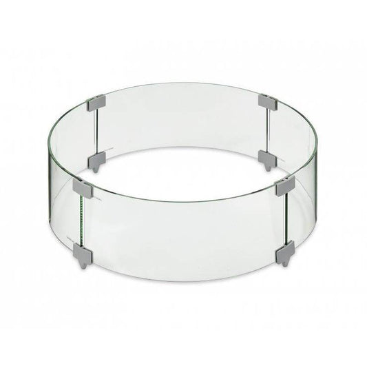 Outdoor Greatroom - 25" Round Glass Wind Guard - GG-25-R