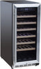 Summerset SSRFR-15W 14 7/8 Inch 3.2C Outdoor Rated Single Zone Wine Cooler - Stainless Steel