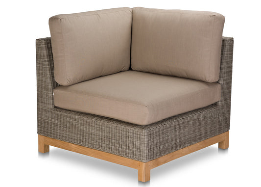 CO9 Design - Savannah Left-Right Corner Sectional - Brown/Grey Frame Only