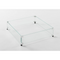 Outdoor Greatroom - 16" x 16" Square Glass Wind Guard - GLASS GUARD-1616