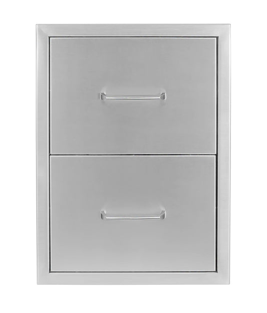 Wildfire Outdoor - Double Drawer 16"x22" SS - WF-DDW1622-SS