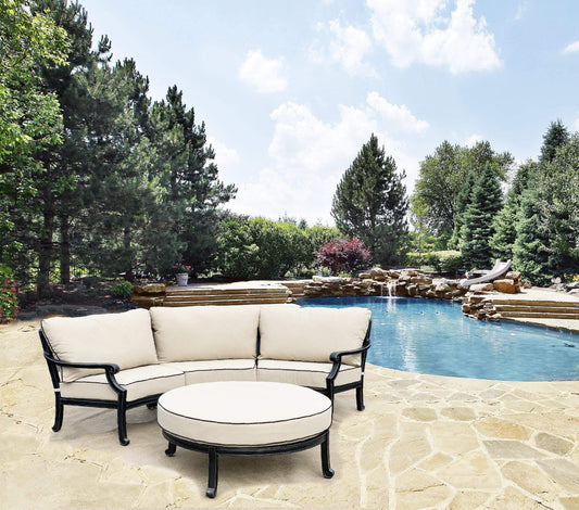 AFD Home Conversation Set Astoria Curved Sofa