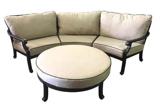AFD Home Conversation Set Astoria Curved Sofa