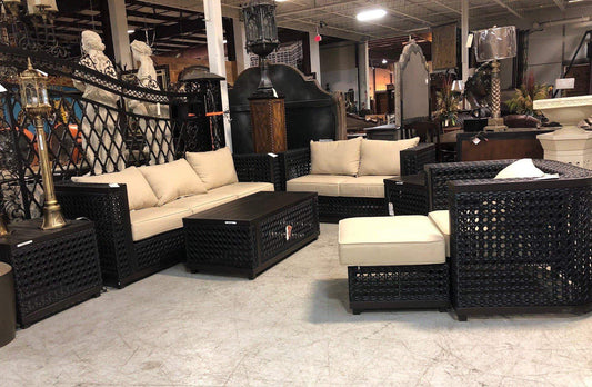 AFD Home Conversation Set Monterey Outdoor 7 piece Sofa Set