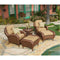 AFD Home Conversation Set Villanova Woven Outdoor Club Chair Set of 5