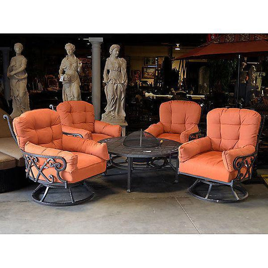 AFD Home Fire Pit Chat Set Chillounger All Inclusive Outdoor Firepit Club Set