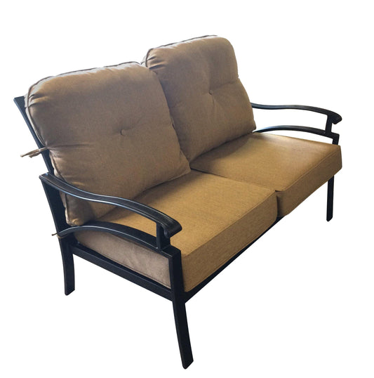 AFD Home Loveseats Miramar Outdoor Aluminum Loveseat