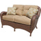 AFD Home Loveseats Villanova Woven Outdoor Loveseat