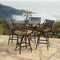 AFD Home Outdoor Bar Furniture Savannah Outdoor Aluminum Bar Table Set of 5