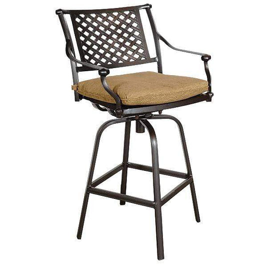 AFD Home Outdoor Barstools Savannah Outdoor Aluminum Bar Stool