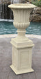 AFD Home Outdoor Decor Carrera Stone Vase On Pedestal Anti Cement Kit