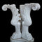 AFD Home Outdoor Decor Fleur De Lis Vase White Marble