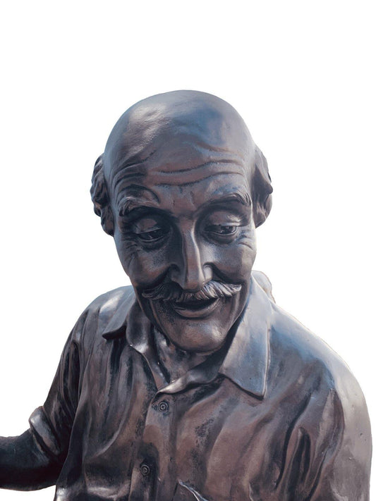 AFD Home Outdoor Decor Grandma and Grandpa on Bench