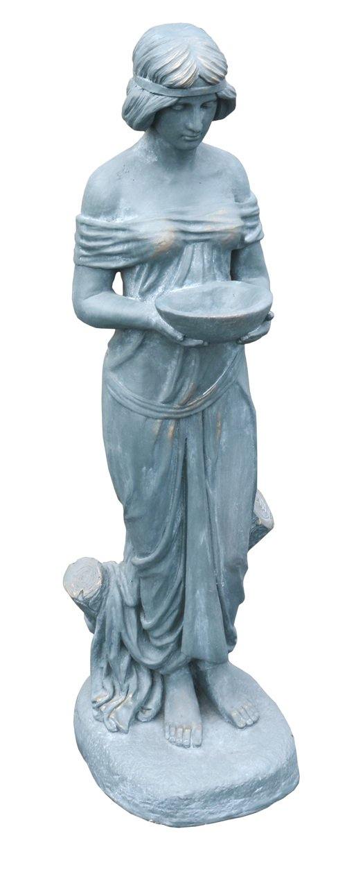 AFD Home Outdoor Decor Lovely Stone Cast Maiden