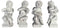 AFD Home Outdoor Decor Musical Cherubs Set of 4