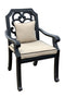 AFD Home Outdoor Dining Chairs Astoria Dining Armchair with Accent Pillow