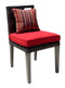 AFD Home Outdoor Dining Chairs Panorama Dining Side Chair with Cushion Red