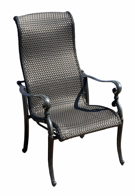 AFD Home Outdoor Dining Chairs Wyndermere High Back Dining Chair