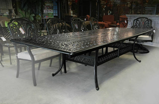 AFD Home Outdoor Dining Set AFD Home - Astoria Outdoor Extension Dining Table Set Of 11 ( GF-LD163EC/1790 ) | Aluminum Rectangular Table & Armchair