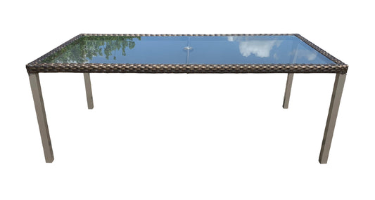 AFD Home Outdoor Dining Table Panorama Dining Table Red