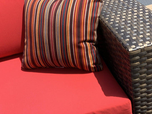 AFD Home Outdoor Sectional Panorama Red 4 piece Sectional (KIT)