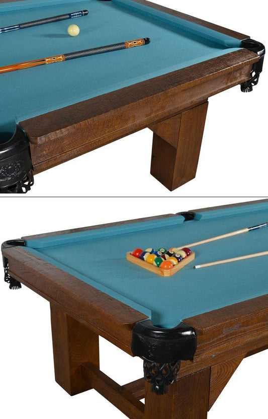 AFD Home Pool Table 100" Bungalow Ash Wood Luxury Pro Pool Table Traditional Billiard Game Table