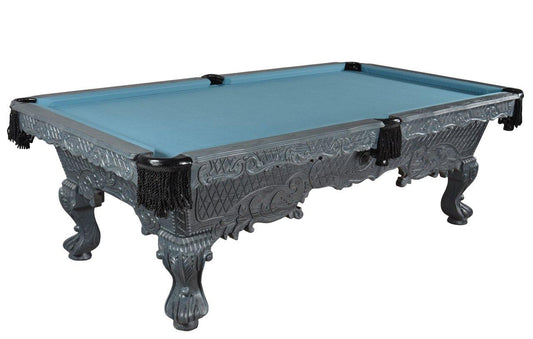 AFD Home Pool Table 100" Victorian Gray Luxury Pro Pool Table Traditional Billiard Game Table