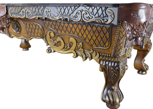 AFD Home Pool Table 100" Victorian Luxury Pro Pool Table Traditional Billiard Game Table