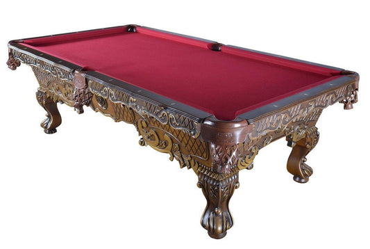 AFD Home Pool Table 100" Victorian Luxury Pro Pool Table Traditional Billiard Game Table