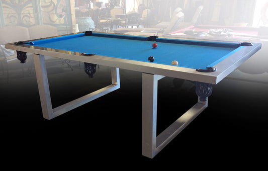 AFD Home Pool Table New Modern Stainless Steel Pool Table Indoor/ Outdoor