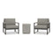 Harmonia Living - Alto 3 Piece Chat Set - Slate/Pebble Gray | ALTO-SL-PG-SET104-CC