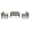 Harmonia Living - Alto 3 Piece Loveseat Set - Slate/Pebble Gray | ALTO-SL-PG-SET120-CC